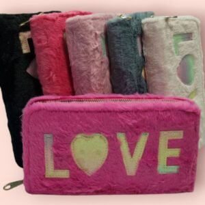 Billatera de peluche LOVE