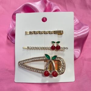 SET DE HEBILLAS X3 CEREZAS